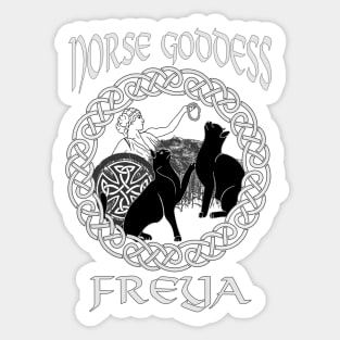 Freya-Viking Goddess of Love Sticker